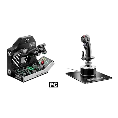 THRUSTMASTER Viper TQS Mission Pack: Metal Throttle Quadrant System & HOTAS Warthog Flight Stick for Flight Simulation, Official Replica of the U.S