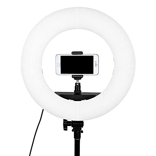 FACAZ Video-Ringlicht LED-Ringlicht mit Stativ-Ständer Dimmbares Selfie-Ringlicht für Vlog, Make-up, Videofotografie LED… – Bild 3