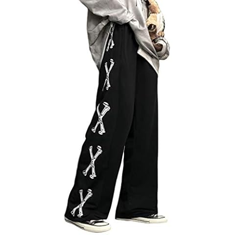 Pantalones ORANDESIGNE Mujer Estilo Harajuku Retro Suelto Cover