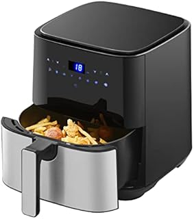 CLIPOP Digital Air Fryer for Home Use with Rapid Air Circulation, 5L XL Oil Free Air Fryers, 8 Preset, Timer & Temperature Control, LED One Touch Screen, Nonstick Basket, Dishwasher Safe, 1450W