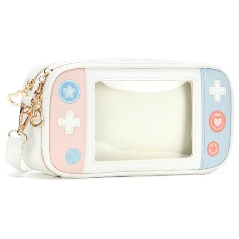 GeekShare Switch Case Compatible with Nintendo Switch/Switch OLED - Travel Crossbody Switch Carrying Case with Adjustable Shoulder Strap for Switch Console Joy-Con & Accessories Cover