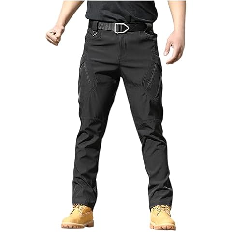 Men's Tactical Cargo Pants, Water Resistant Cover