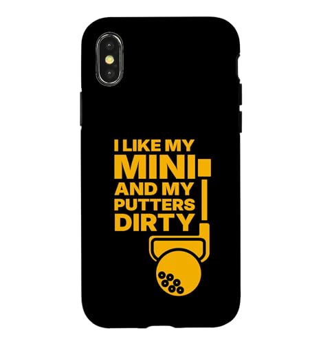 I like Mini and my Putter dirty �X�}�z�P�[�X iPhone X/XS �p