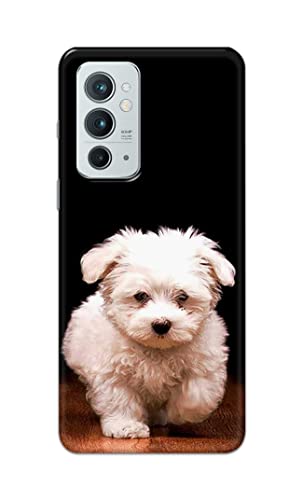 Image of PRINTFIDAA� Printed Hard Back Cover Case for OnePlus 9RT 5G Back Cover (Puppy Dog) -2808