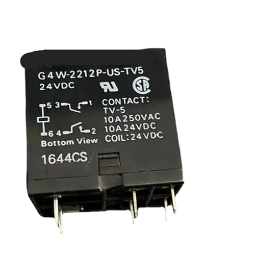 Relais G4W-2212P-US-TV5-24V 24VCC à 6 broches pour circuit imprimé