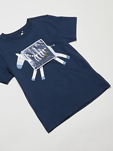 Camiseta Manga Curta, Tip Top, Meninos, Marinho, 6
