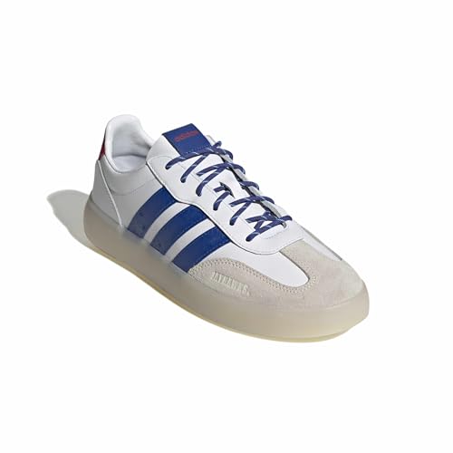 Image of adidas Men's NCAA Team Barreda Decode, White /Collegiate Royal /Team Power Red /Kansas University, 8.5