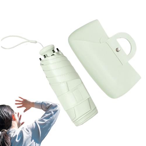 Sombrilla Con Protección UV, Paraguas Plegable Compacto, Sombrilla Resistentes al Viento y Ligera para Acampar, Senderismo, Conciertos, Celebraciones y Actividades al Aire Libre