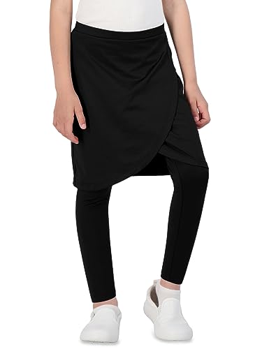 Girls High Elastic Waist Skirts Pants Kids Cute Active Golf Tennis Skorts Leggings