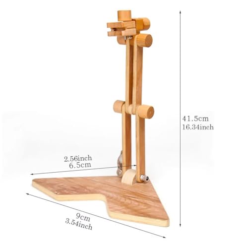 Soporte multifuncional para punto de cruz en madera pulida 3