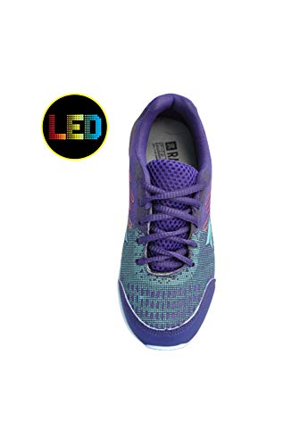 Tênis Led Infantil Menina + Laço de Cabelo + Oculos - R4041- RAYON Feminino Tamanho:33