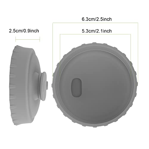 sansheng Silicone Soda Can Lids,Silicone Canning Lids,Can Covers,Beverage Can Covers,Can Caps,Can Lids Fits Standard Soda Cans (6 Pack) - Thumbnail 2