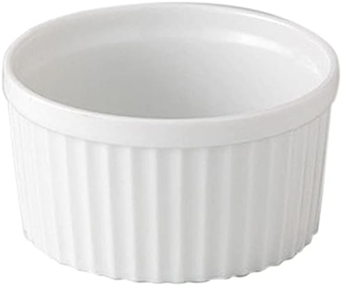 Set of 10, White, 3.5 Souffle, 3.5 × 1.8 inches (8.9 × 4.7 cm), 7.3 fl oz (210 cc, 133 g), Pie Dish, Hotel, Restaurant, Cafe, Western Tableware, Restaurant, Commercial Use,