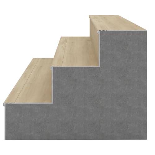 NewTechWood EverLux 20 mm T x 2.56 in. W x 84 in. L Flush Stair Nose Molding (Mongoose Taupe) - Thumbnail 3