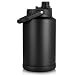 Sursip Brocca d'acqua isolata da 3628,7 g, bottiglia d'acqua a doppia parete da 18/8, thermos per bevande calde e fredde, a prova di sudore, ideale per viaggi, escursionismo, campeggio e sport (nero)