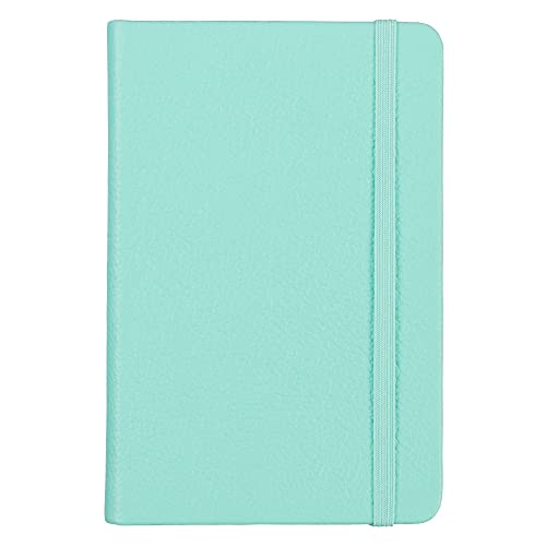 Journal en cuir bleu récif Inspire avec 240 pages lignées rigides