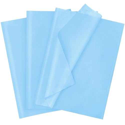 120 Sheets 14 x 20 Inch Baby Blue Tissue Paper for Gift Bag
