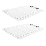 HEALLILY 2pcs Volleyball Coaching Board Writable Clipboard for Coaches, Portable Volleyball Match Training