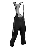 Przewalski Radlerhose Herren 4D Gepolstert, Fahrradhose Herren mit Tasche für Straße und Bergfahrten