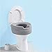Produktbild Unbekannt Toilettensitz-Erhöhung Soft, Toilettenaufsatz Sitzerhöhung Toilettensitz WC, 10 cm Erhöhung, & Hygienemulde, max. 185 kg, grau