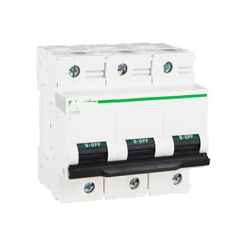 Disjoncteur miniature C120H 3P C 63A A9N19802 contre la surcharge