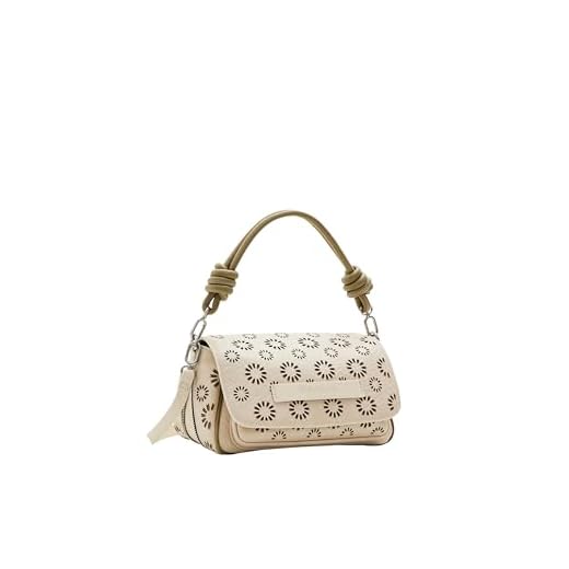 Desigual Bols_amorina 24 TRO, Accessories PU Across Body Bag Donna, Bianco, Taglia Unica