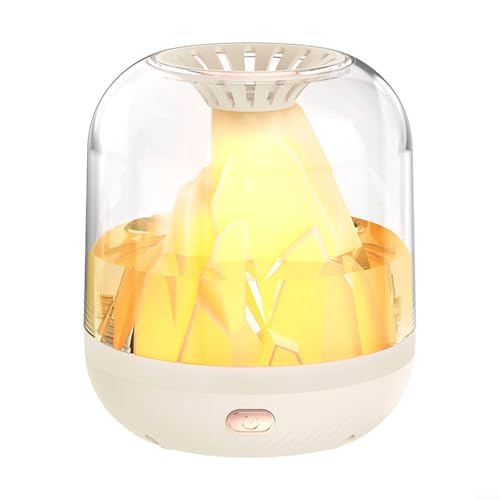 Glewi Humidificador USB de gran salida de niebla 360 grados silencioso por debajo de 36 dB difusor de aroma de llenado superior para el hogar, dormitorio, oficina, escritorio, uso blanco