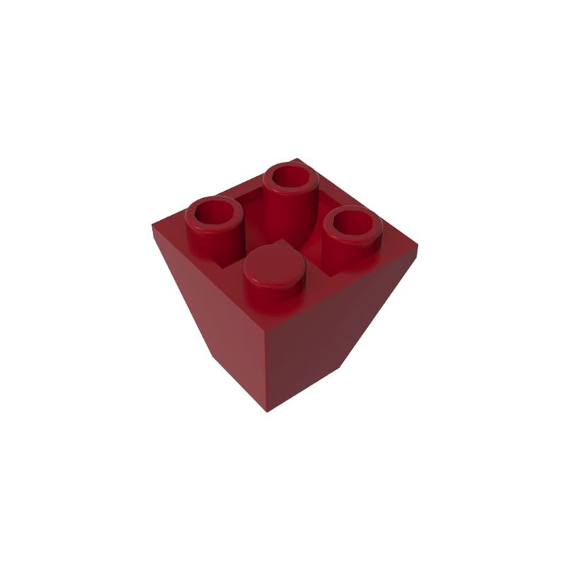GDS-1040 3676 Slope Brick 2x2 Corner Inverted Slope, Dark Red, 50 PCS โ image 1