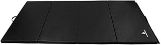 Alpha Mats Tri-Folding Gymnastics and Exercise Mat for Aerobics, Yoga, Martial Arts