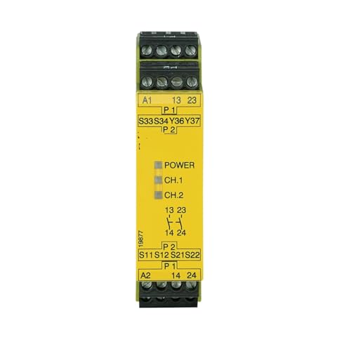Relé de seguridad 774300 PNOZ X1 para proteger cuadros eléctricos de maquinaria industrial