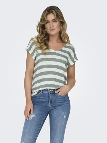 Onllira S/S V-Neck Top JRS Noos – Ansicht 3