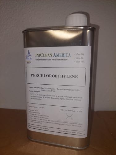 Perchloroethylene 99.9% Purity - PCE Dry Cleaning Solvent - Made in USA - 1 Liter / 34 fl oz