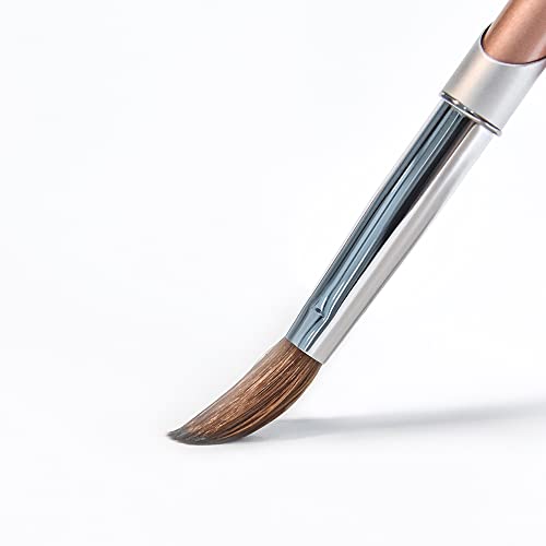KADS Kolinsky - Pincel acrílico 100% Sable para aplicación acrílica, cabezal redondo, herramienta de manicura (12#)