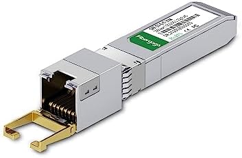 SFP+ to RJ45, 1.25g/2.5g/5g/10G-T Copper Transceiver Module, 10GBase-T SFP+, Compatible for Cisco SFP-10G-T-S, Ubiquiti UniFi UF-RJ45-10G, Mikrotik and More, 100ft/30M, Fibergaga