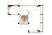 CatastrophiCreations Cat Mod Climb Track Handcrafted Wall Mounted Cat Tree Shelves, English Chestnut/Natural, One Size