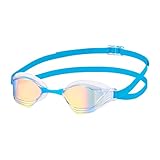 [スワンズ] 日本製 スイミングゴーグル ヴェガ VEGA-M re α COR クリア×フラッシュオレンジミラー レーシング 競泳 ミラーレンズ くもり止め クッション付き ワールドアクアティクス承認