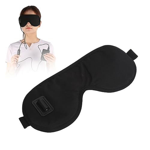 Máscara Para Ojos Calentada, Almohadilla Térmica Para Compresa De Ojos Eléctrica USB, 3 Modos De Temperatura, Calentamiento Rápido, Almohadilla Térmica Para Ojos De Voltaje Seguro Alimentada Por USB P