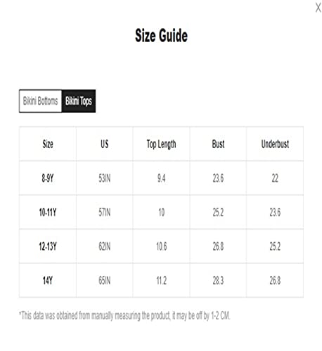 Shenhe Girl's 2 Piece High Waisted Spaghetti Strap Swimsuit Bathing Suit Bikini Sets Black 12-13Y #TOP5