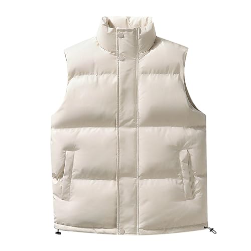 Veste sans manches homme avec col montant isolant et coupe-vent