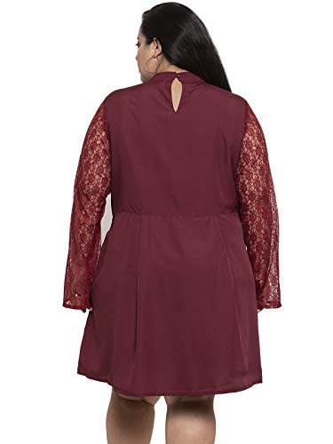Image of Flambeur Women's Crepe A-Line Knee-Length Dress