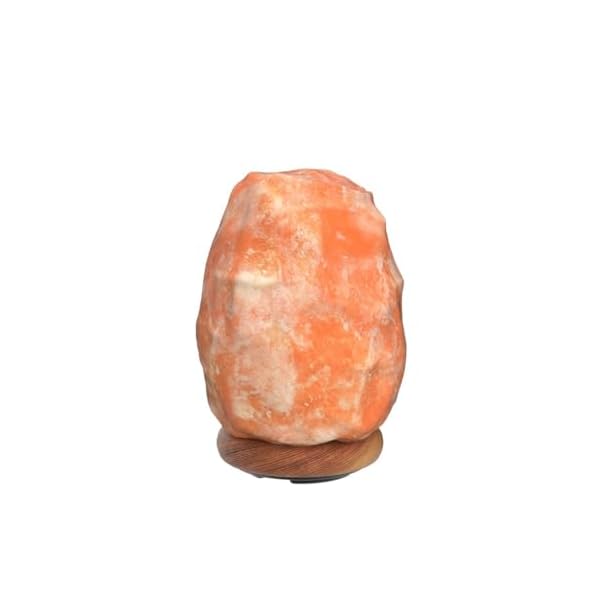 Wbm salt lampusb himalayan salt lamp with touch dimmer control wooden base led bulb 5 7lbs  urban country home decor