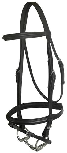 DaVinci Raised Pad Dressage Bridle/Flash Cob