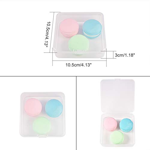Image of BENECREAT 27 Pack Mixed Size Rectangle Mini Clear Plastic Bead Storage Containers Box Case with lid for Items,Pills,Herbs,Tiny Bead,Jewerlry Findings, and Other Small Items