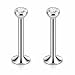 2pcs Internally Threaded Labret Monroe lip Tragus 2mm CZ Ball 5/16" (8mm) 16g