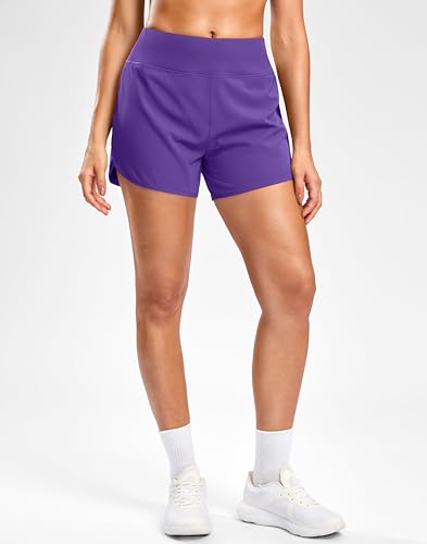 Image of G Gradual Women's Running Shorts with Mesh Liner 3 inch Workout Athletic Shorts for Women with Phone Pockets