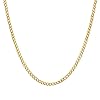 Philip Jones Men's 6mm Gold Plated Steel 24 Inch Cuban Curb Chain Necklace #4