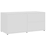 Color: Blanco; Material: Madera aglomerada; Dimensiones: 80 x 34 x 36 cm (ancho x profundo x alto)