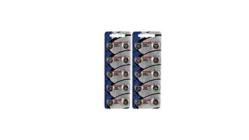 2 X 10 pack MAXELL AG13 LR44 357 button cell battery Hologram (20 Batteries Total)