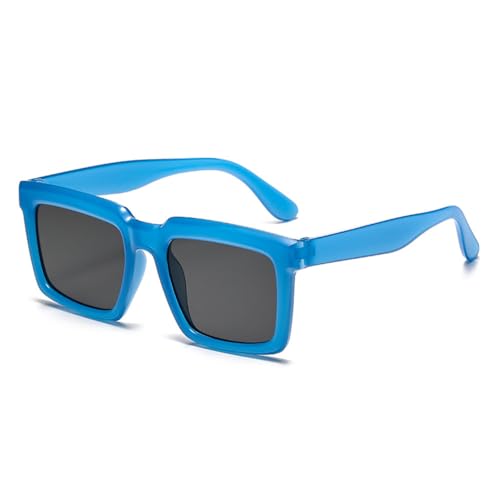 Lunettes de soleil rectangle de mode LVTFCO pour femmes et hommes