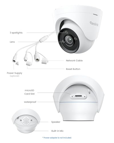 4K UHD PoE Security Camera with True Color